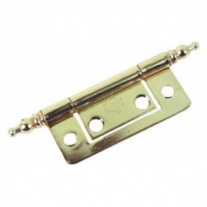 2.5'' Finial Hinges Electroplated Brass Pair